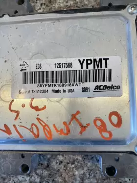 12617568 Acdelco 2008 Chevy Impala Engine Control Module Computer Ecm Ecu Pcm 3.5 Ypmt #3