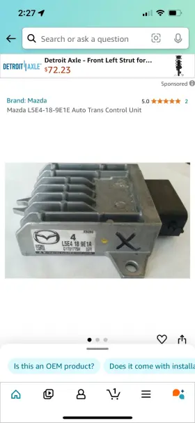 Lfdv-18-9e1e As The Picture Shown Original Transmission Control Module Fit 2010-2015 Mazda Biante Jp #3