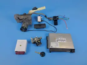 12141430105 Bmw 96-99 E36 Z3 1.9 M44 Engine Ecu Dme M5.2 Ews 2 Ignition Lock Key Antenna Set