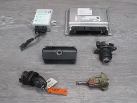 12147548770 Bmw 2005 E46 330ci Ecu Ews Immo Ignition Glove Trunk Door Lock Key Set Oem