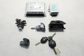 5wk008 Bmw E46 Engine Computer Dme Ews Key Set M54 Ms43 Auto 01-03 330i 330ci 330xi