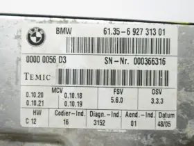 6135-692731301 Bmw 2005-2009 525i Front Seat Control Module Unit 6135692731301 Oem #3