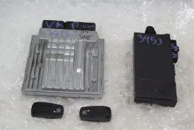7574546 Bmw 2007 328i Engine Computer Ignition Switch Key Ecm Ecu Dme Cas E90 91 #3
