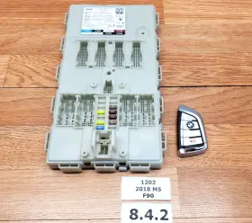 8715804 Bmw 17-20 Oem G30 530 540 F90 M5 Domain Main Body Control Module Unit Key