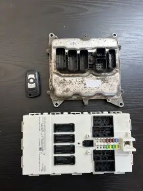 9290801-01 Bmw 328i F30 Body Control Module Computer Bcm And Ecu Dme Engine Unit Key