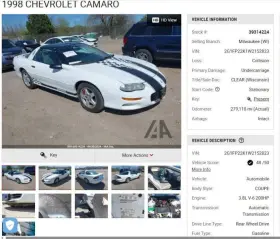 591-06249 Chevrolet Chassis Ecm Cruise Control Left Hand Front Frame Rail Fits 95-98 Camaro 4257592