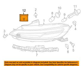 68233004aa Chrysler Oem 3004aa Jeep Cherokee Daytime Running Lamp-front Lamps-module