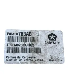 P05150763ab Chrysler 2013 200 Dodge Avenger Engine Control Module Unit Oem #2