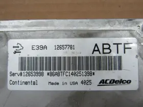 12657781 Continental 14 2014 Buick Verano 2.4 Engine Computer Control Module Ecm Ecu Ebx Oem #3