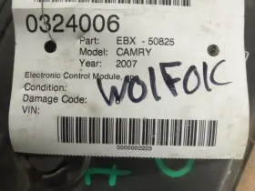 89661-06c21 Denso 07 Toyota Camry 6cyl Ecu Ecm Computer #3