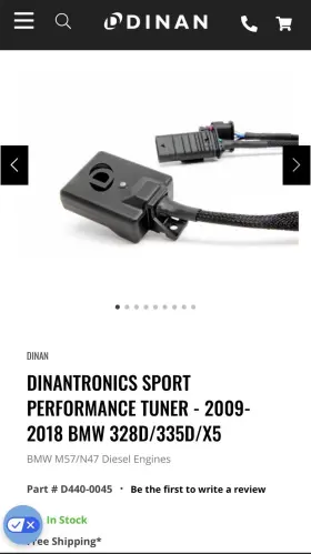D443-0116 Dinan Tune For Bmw N57/m57 Diesel Engine