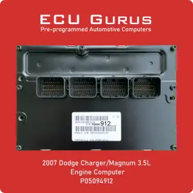 P05094912 Dodge 05094912 2007 Charger/magnum 3.5l Computer Inch Vin Programmed Ecm Pcm Ecu