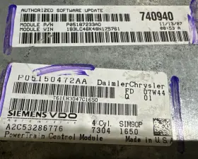 05187233ad Dodge Avenger Sebring 2.4l 2007-2008 Ecm Ecu Pcm Engine Computer #2