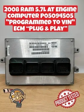 P05094505 Dodge 5094505 2008 Ram 5.7l At Engine Computer Inch Programmed To Vin Ecm Plug And Play