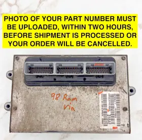 P56046318ad Dodge 56046318aa 1998 Ram Van 5.9l Engine Control Module Computer