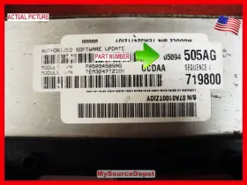 P05094505ag Dodge 2008 5.7l Ram 1500 Engine Control Moduel Ecm 05094505ag #2