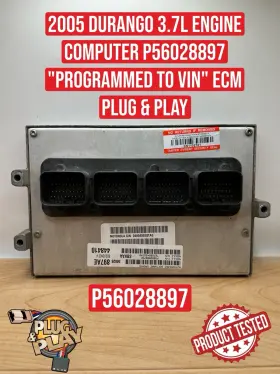 P56028897 Dodge 2005 Durango 3.7l Engine Computer Inch Programmed To Vin Ecm Plug And Play