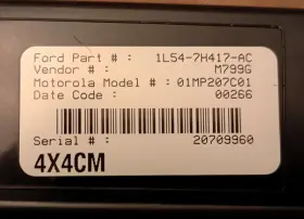 1l54-7h417-ac Ford 01-05 Ranger Sport Trac Tccm Transfer Case Control Module 4x4 #2