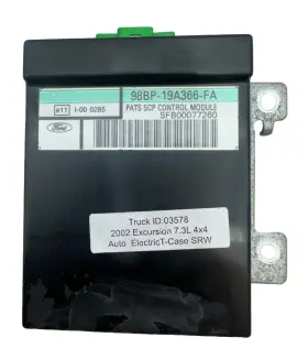 98bp-19a366-fa Ford 2000-2005 Excursion Anti Theft Locking Control Module/mount