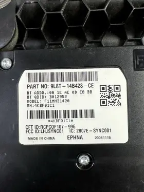 9l8t-14b428-bc Ford 2009 Escape Sync Bluetooth Communication Control Module Bcm #2