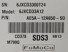 Ae5a-12a650-sd Ford 2010 Lincoln Mkz 3.5l Engine Computer Ecu Control Module Unit Ecm #2