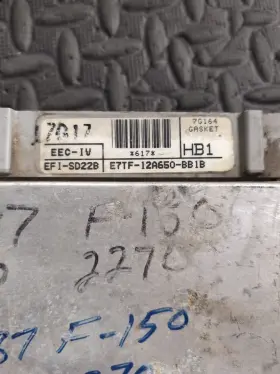 E7tf-12a650-bb1b Ford 1987 F150 Bronco Ecm Ecu Module Pcm Hb1 390 6.4l A/t #2