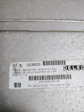 16198259 Gm 01227165 86 89 Camaro Trans Am Tpi Delco Remanufactured Ecm Computer Ecu 1986 #2