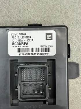 20987863 Gm 09-12 Chevrolet Colorado Gmc Canyon Hummer H3 Body Control Module Bcm #2