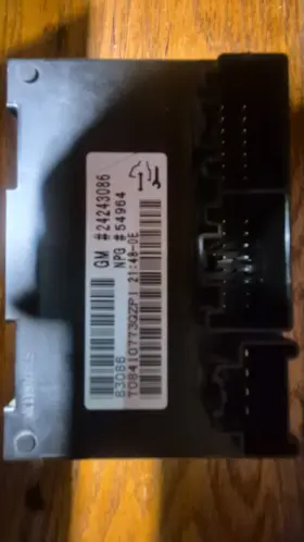 24243986 Gmc 24243086 07 Yukon Factory Transfer Case Control Module Part# 24243986 Gmc 24243086 07 Yukon Factory Transfer Case Control Module Part#