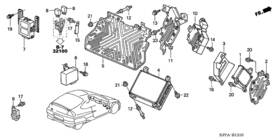 37820-phm-407 Honda Genuine Control Module Eng