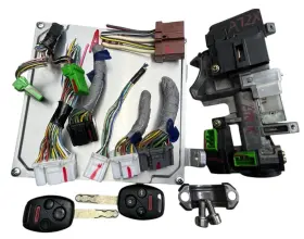 37820-ppa-a72 Honda 2005 2006 Crv 2.4l A/t Awd Matched Ecm Module Ignition Set