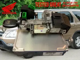 37820-ppa-a93 Honda Crv 2.4l Engine Control Module Ecm With Ignition Switch Lock Key 2006 Oem