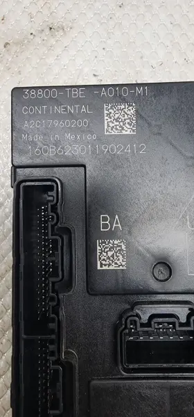 38800-tbe-a010-m1 Honda 2020 Civic 2.0l Body Control Bcm Lh Dash Sedan Lx 19 21 #2