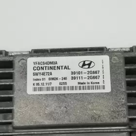 39101-2g667 Hyundai 2012 Sonata Engine Computer Ecm Oem #3
