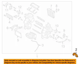 97280j9000 Hyundai Oem 18-20 Kona Evaporator Heater Components-side Duct Right