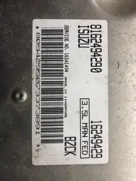 8162494290 Isuzu 98 Trooper Ecm 3.5 Man Fed #2