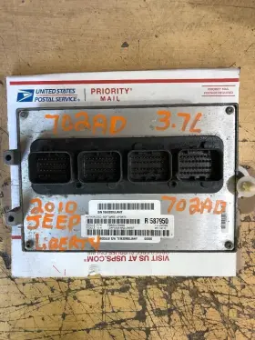 P68044702ad Jeep 702ac 2010 10 Liberty 3.7 Auto Ecm Pcm Ecu Engine Computer 702 702ad