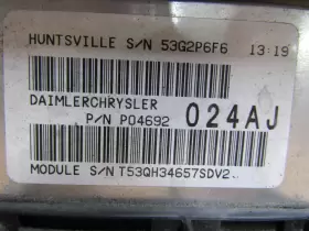 P04692016aj Jeep 2006 Commander Grand Cherokee 3.7 Relay Control Module Unit Oem #2