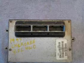 P56041277ad Jeep 1997 Cherokee 4.0l At Ecm Ecu Pcm Oem #2