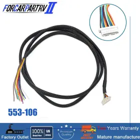 553-106 Jomok For Efi 7 Inch Digital Dash Input Output Wiring Harness Black Plug