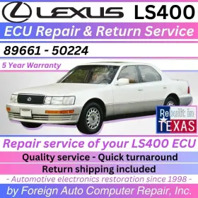 50224 Lexus 89661 - Ecu Repair And Return Service Ls400 With 5 Year Warranty