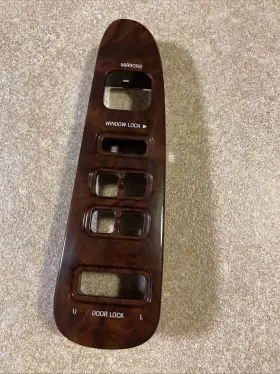 F8vb-14a564-a Lincoln 1998-2002 Town Car Master Window Switch Wood Grain Bezel