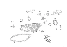 221-870-63-89 Mercedes-benz Genuine Control Unit