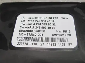 A2469004512 Mercedes-benz 13-15 W166 X166 Parking Hand Brake Control Module 2469004512 Oem #3