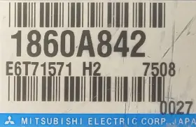 1860a842 Mitsubishi 2008 Lancer 2.4l M/t Engine Computer Ecu Control Module Unit #2