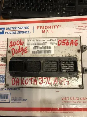 05094056ag Mopar 2006 06 Dodge Dakota Raider 3.7l At Ecu Ecm Pcm Engine Computer 056