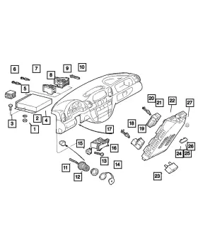 05117562ab Mopar Genuine Powertrain Control Module 5117562ab