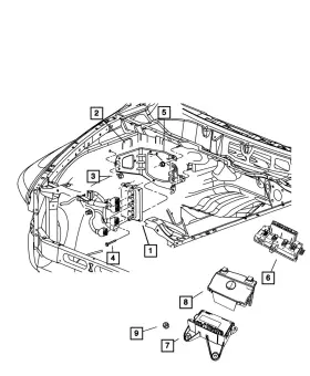 05150580ac Mopar Genuine Powertrain Control Module Remanufactured 5150580ac