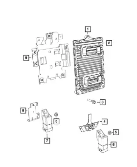05150767ad Mopar Genuine Powertrain Control Module