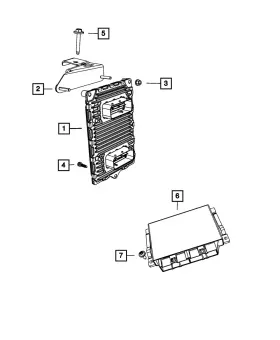 05150783ab Mopar Genuine Engine Controller Module 5150783ab